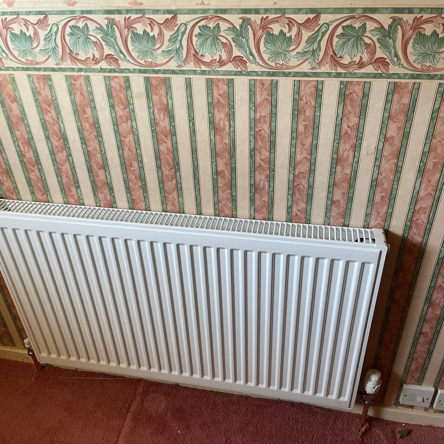 Finished central heating installation in Basingstoke with radiators fully commissioned